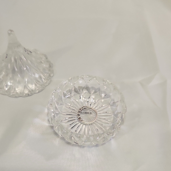 Source Unknown Crystal Clear Holder Previous Use Rings -glass - Picture 4 of 5